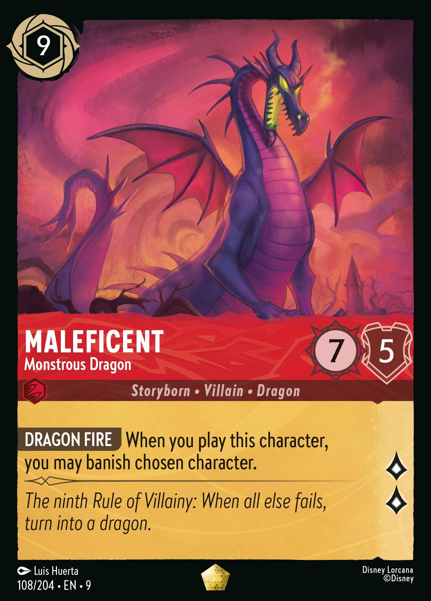 108/242 Maleficent - Monstrous Dragon