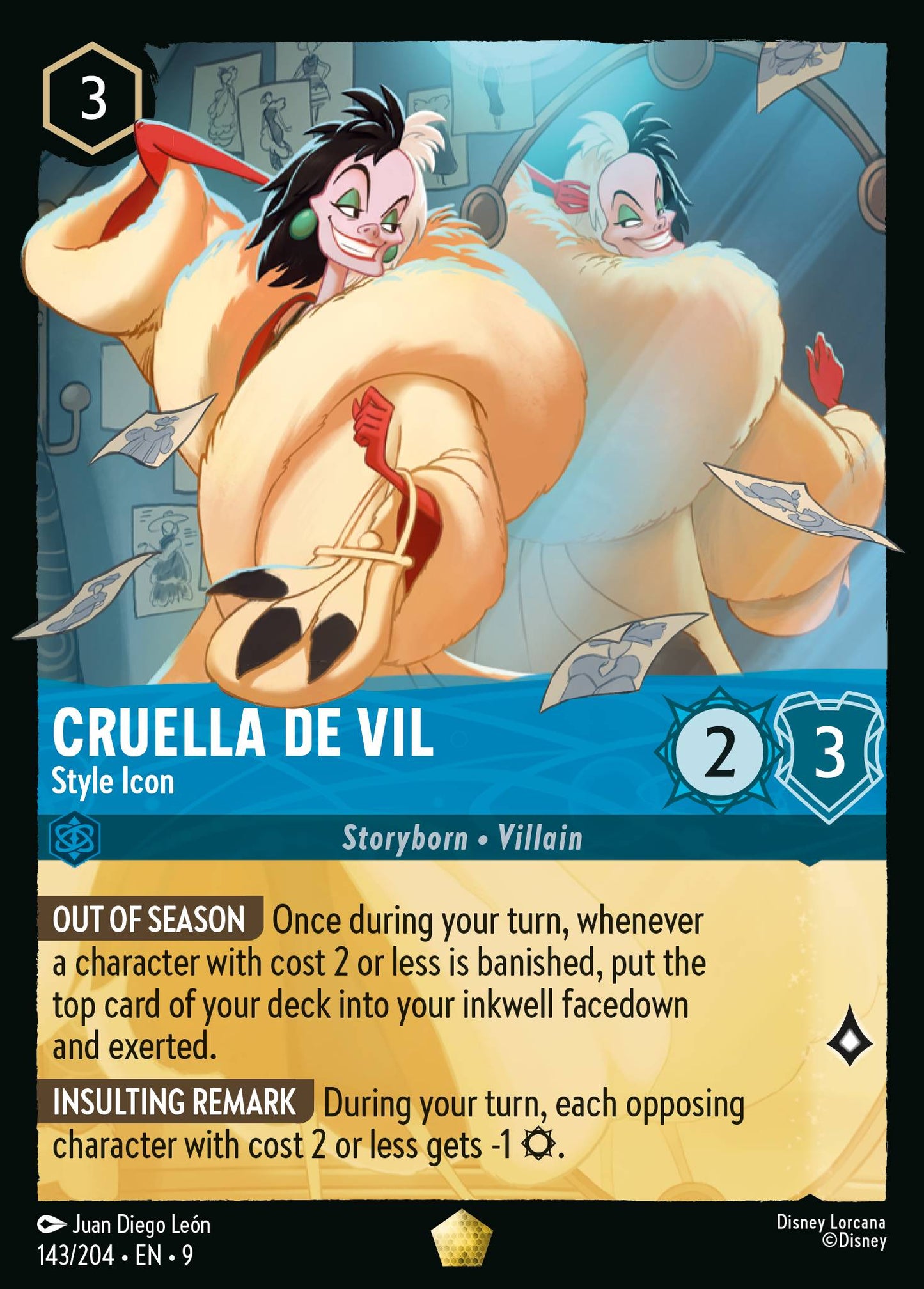 143/242 Cruella De Vil - Style Icon