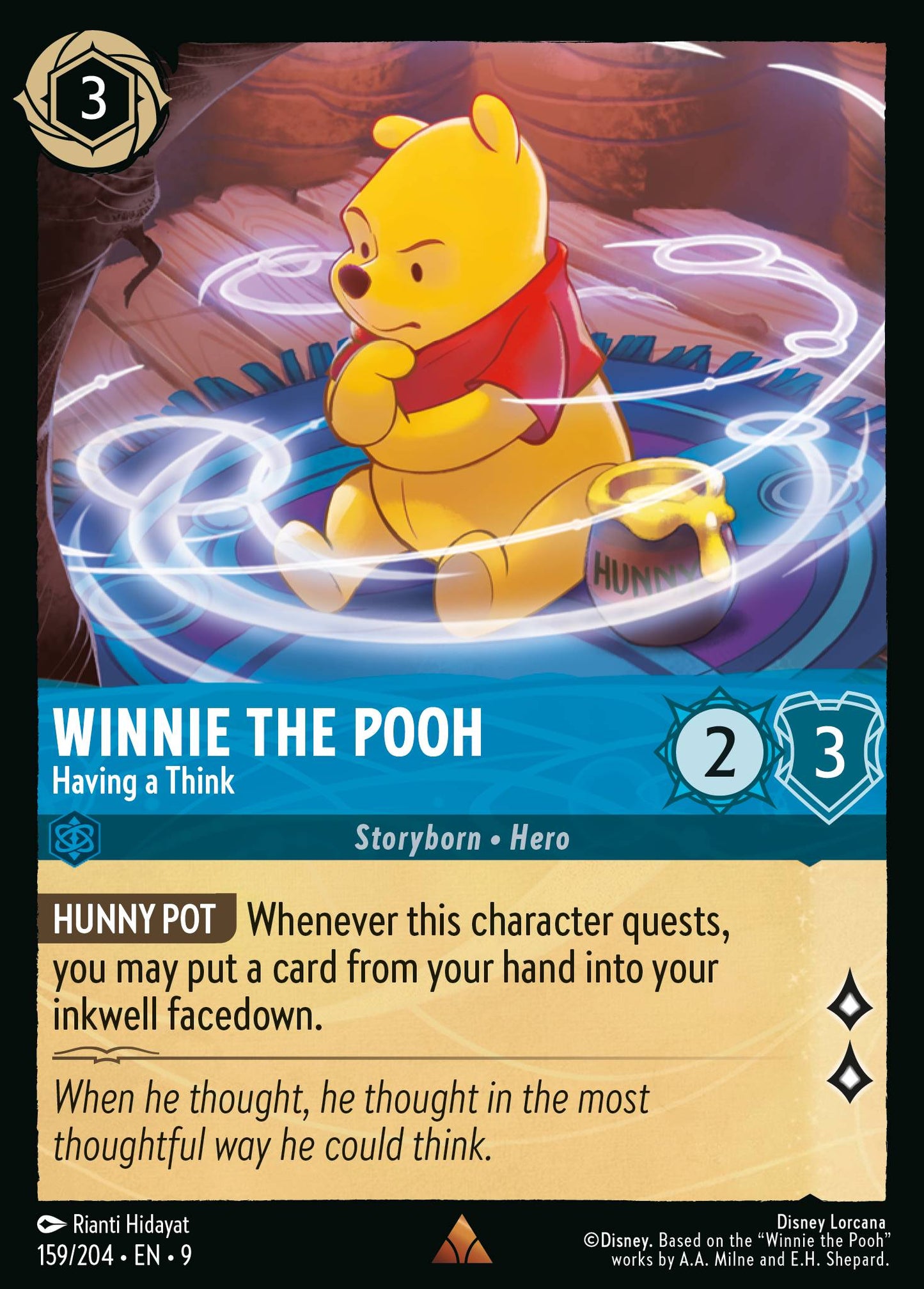 159/242 Winnie the Pooh - Having a Think