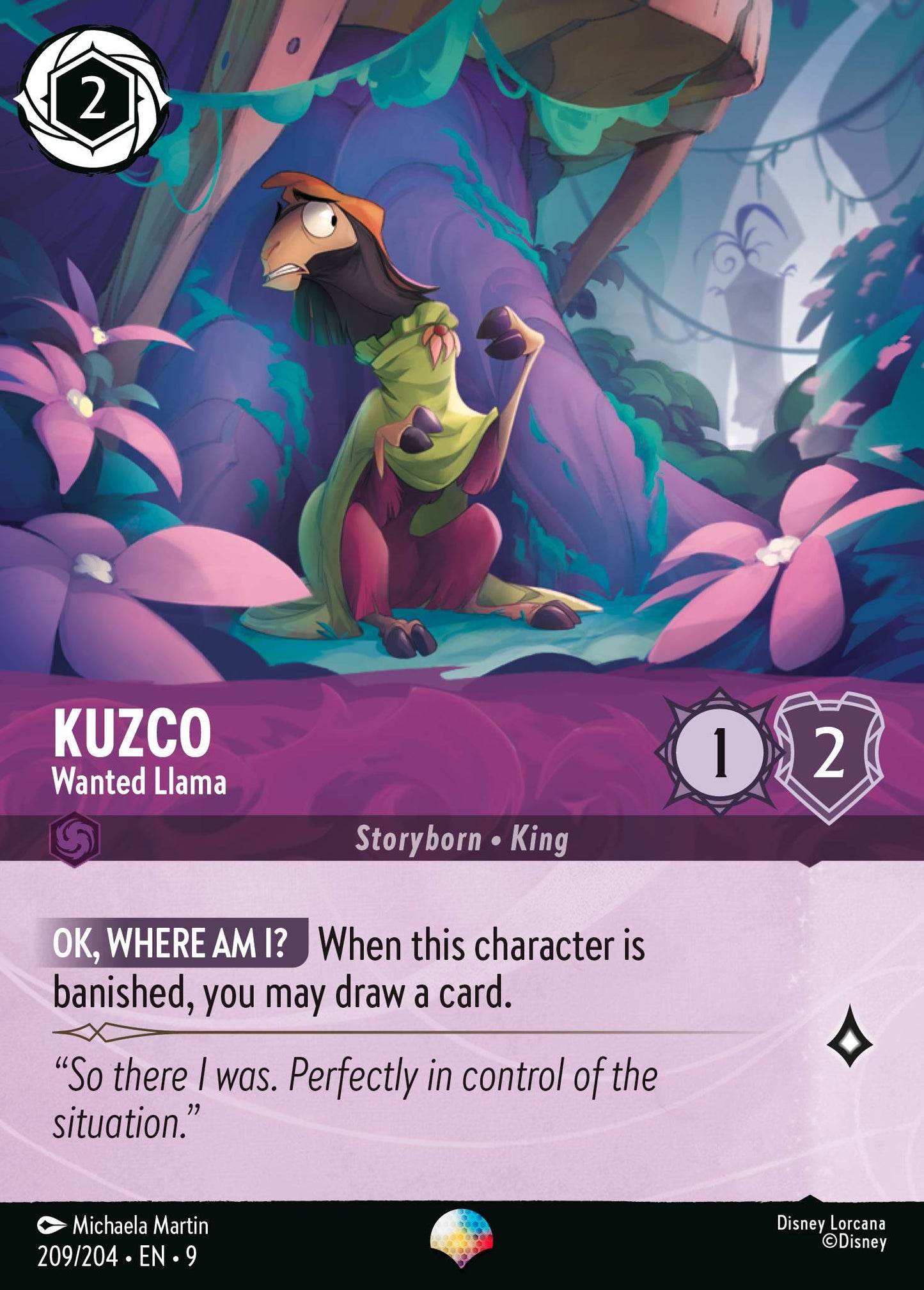 209/242 Kuzco - Wanted Llama