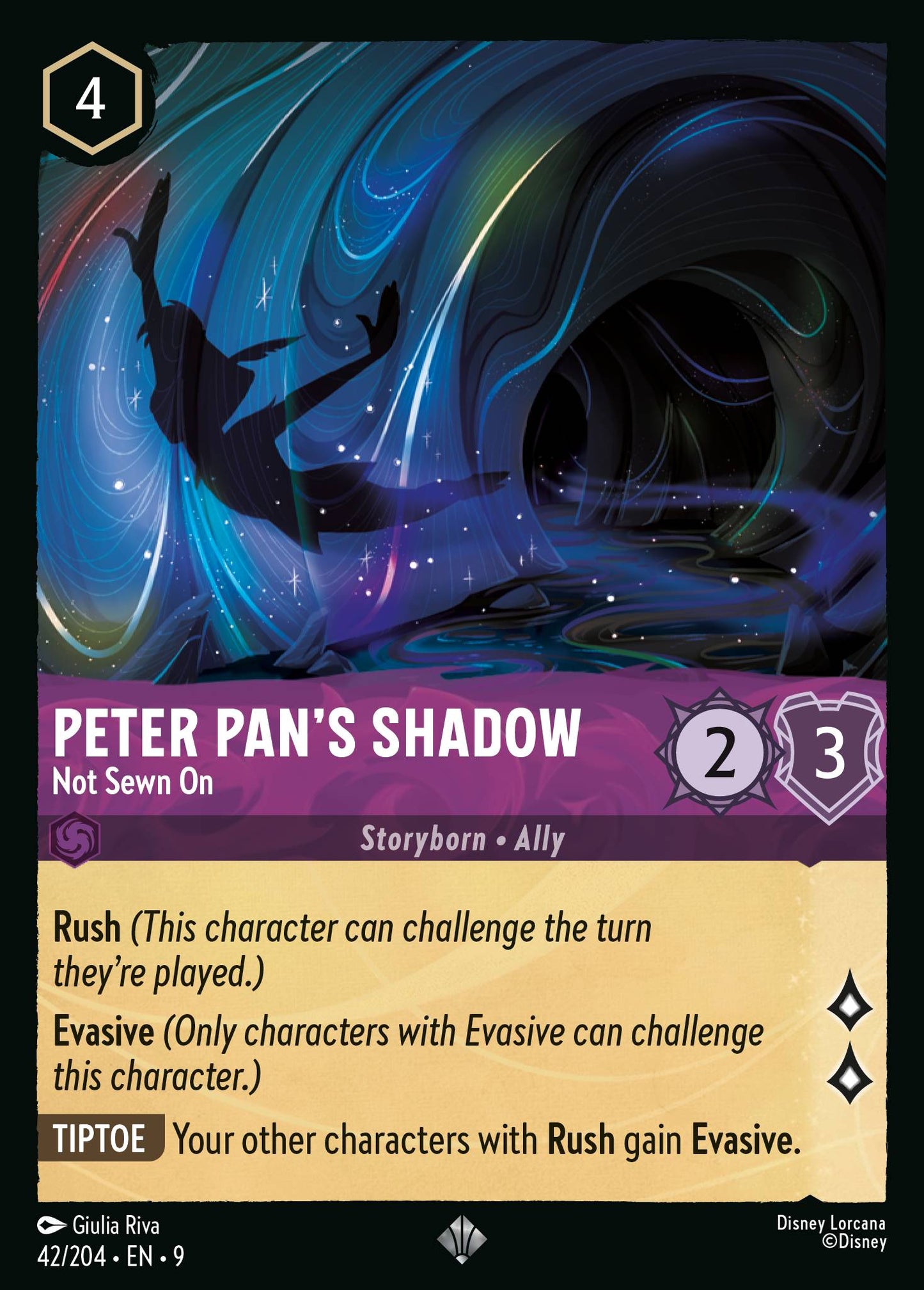 042/242 Peter Pan's Shadow - Not Sewn On