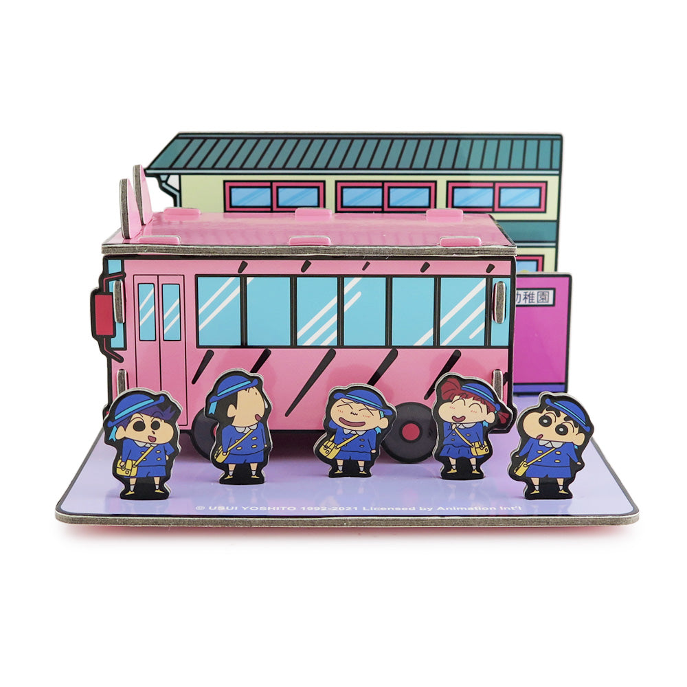 蠟筆小新系列 - 立體場景拼圖(校車上學)