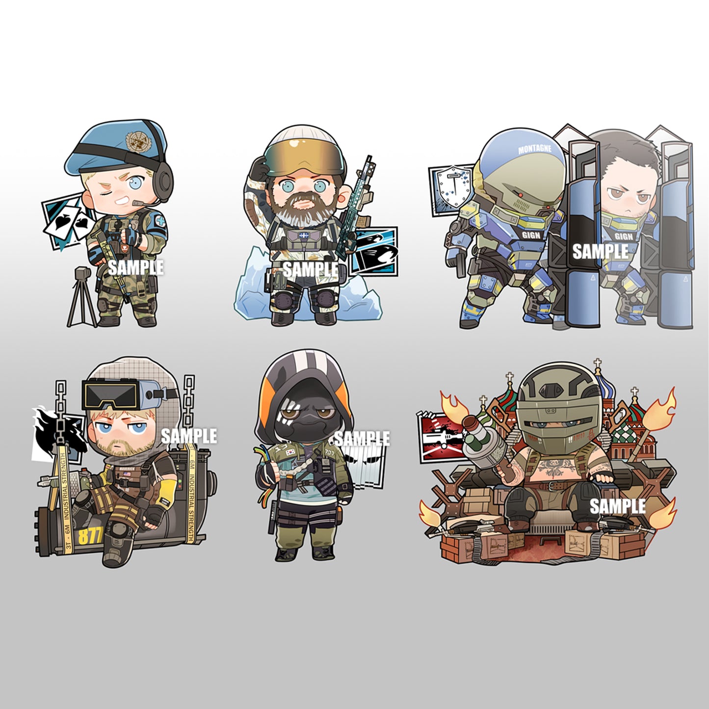 Rainbow 6 - 精英幹員鎖匙扣(Version 2)