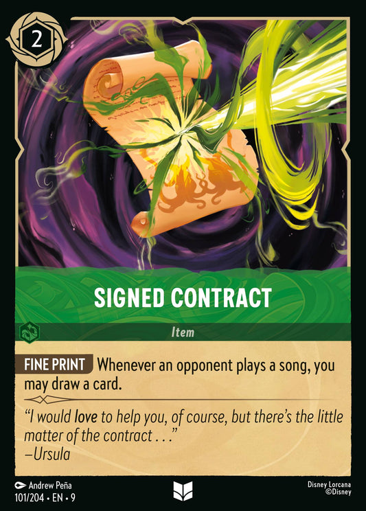 101/242 Signed Contract