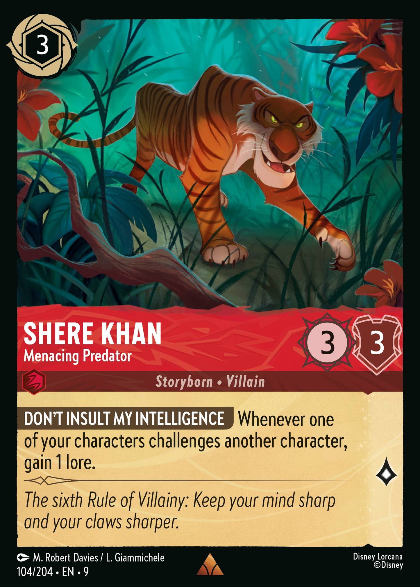 104/242 Shere Khan - Menacing Predator
