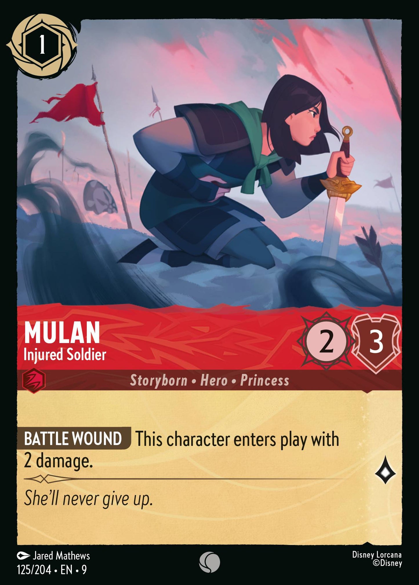 125/242 Mulan - Injured Soldier