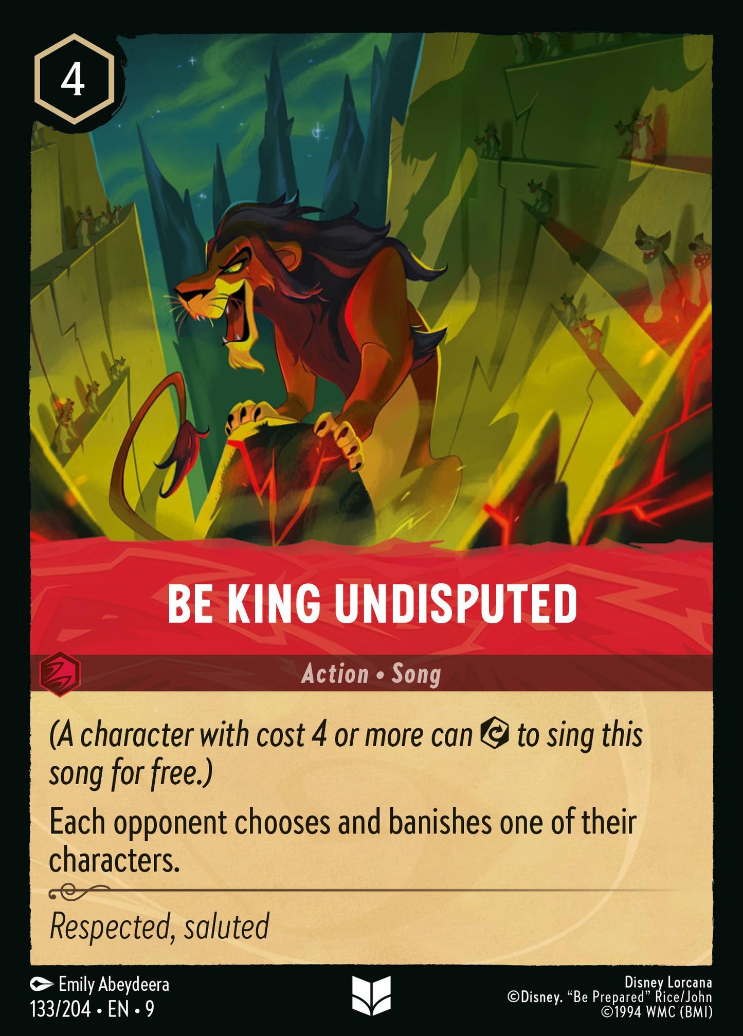 133/242 Be King Undisputed