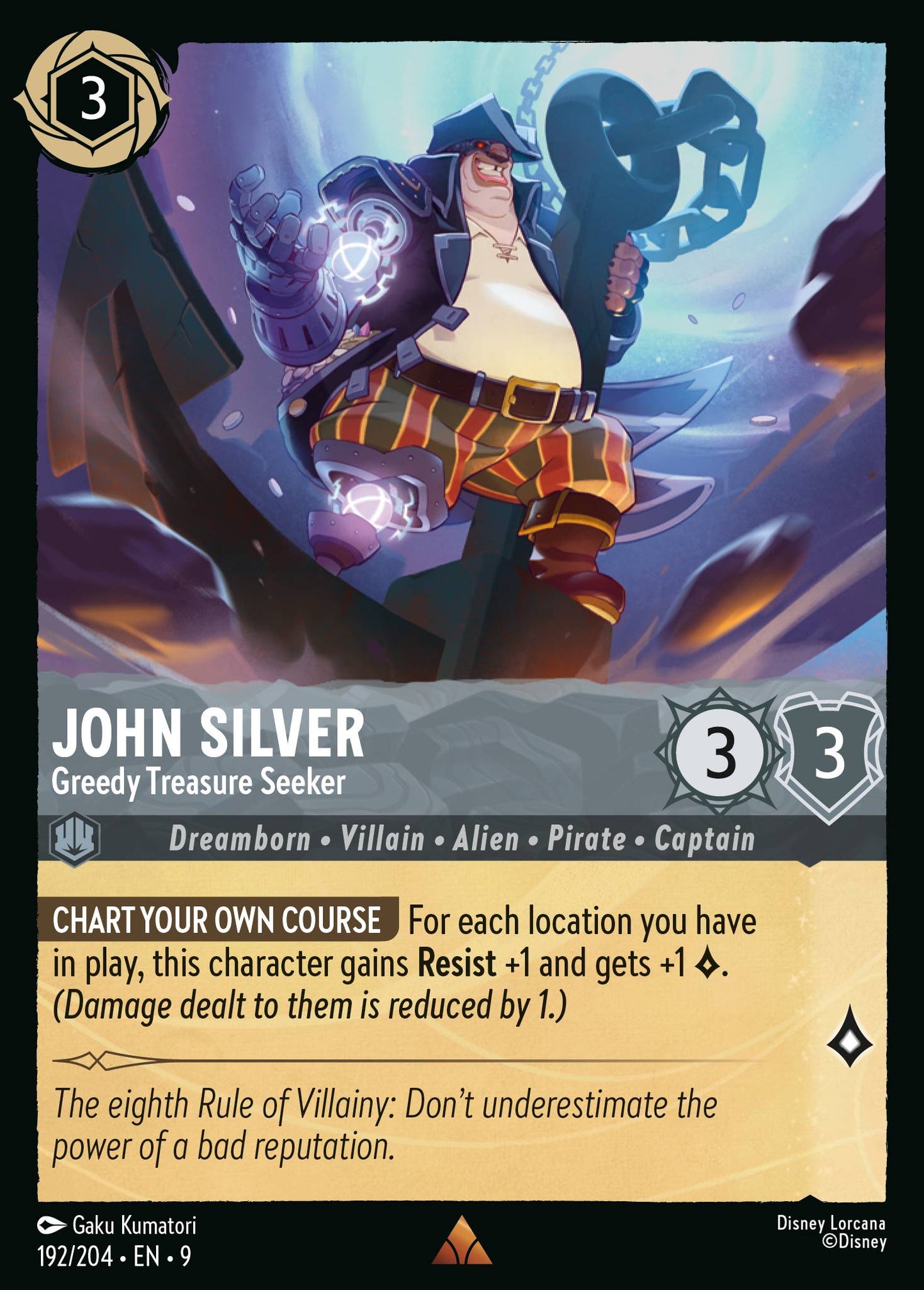 192/242 John Silver - Greedy Treasure Seeker