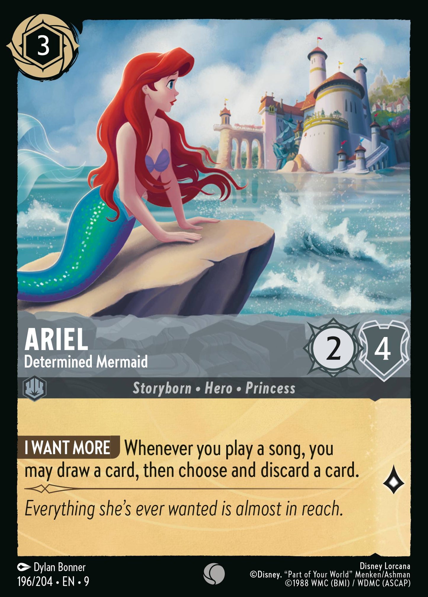 196/242 Ariel - Determined Mermaid