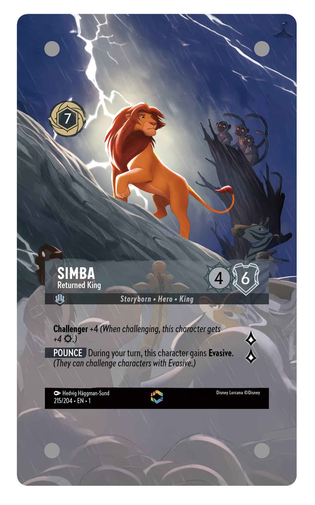 215/204 - Simba - Returned King 擴圖卡磚