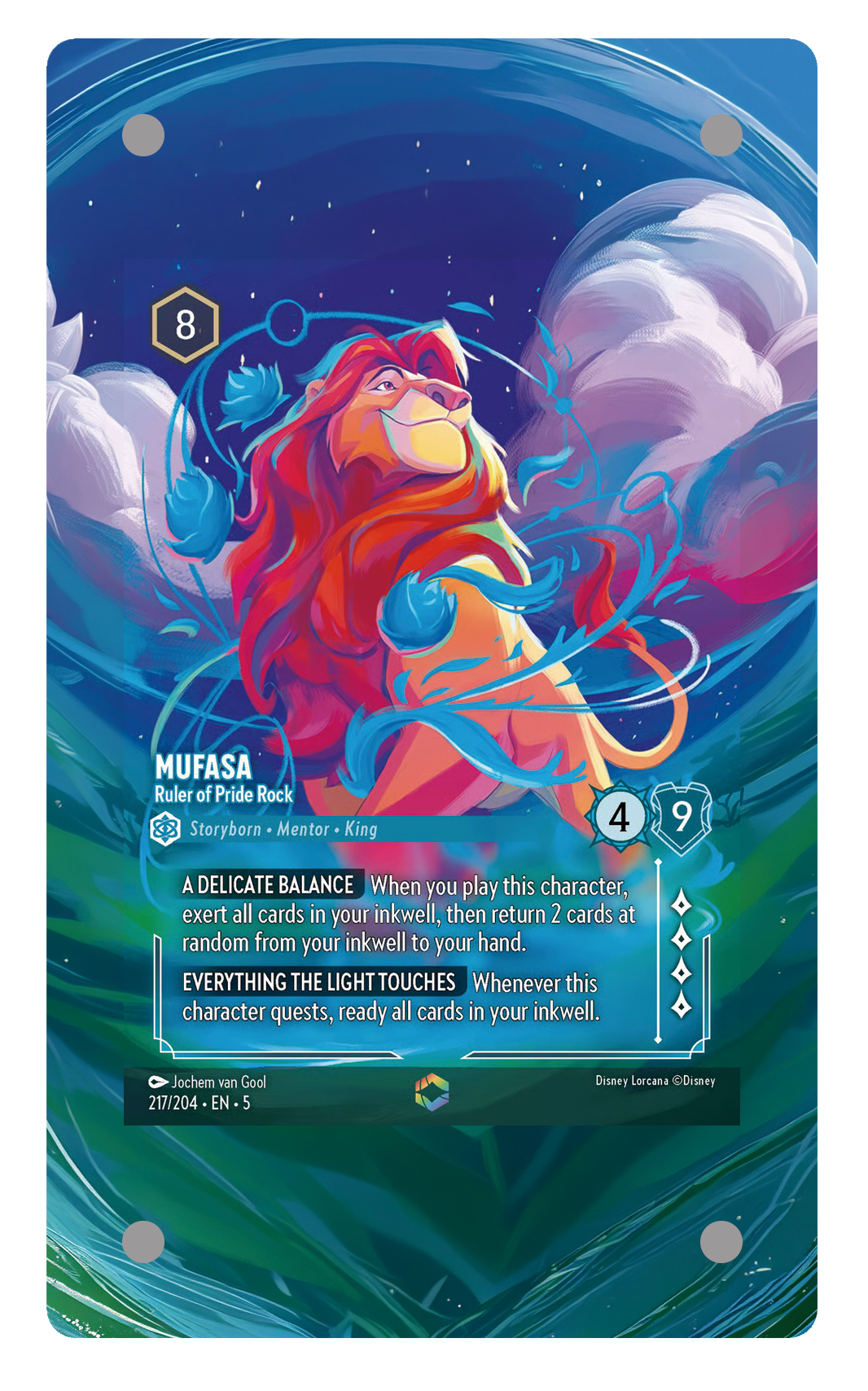 217/204 - Mufasa - Ruler of Pride Rock 擴圖卡磚