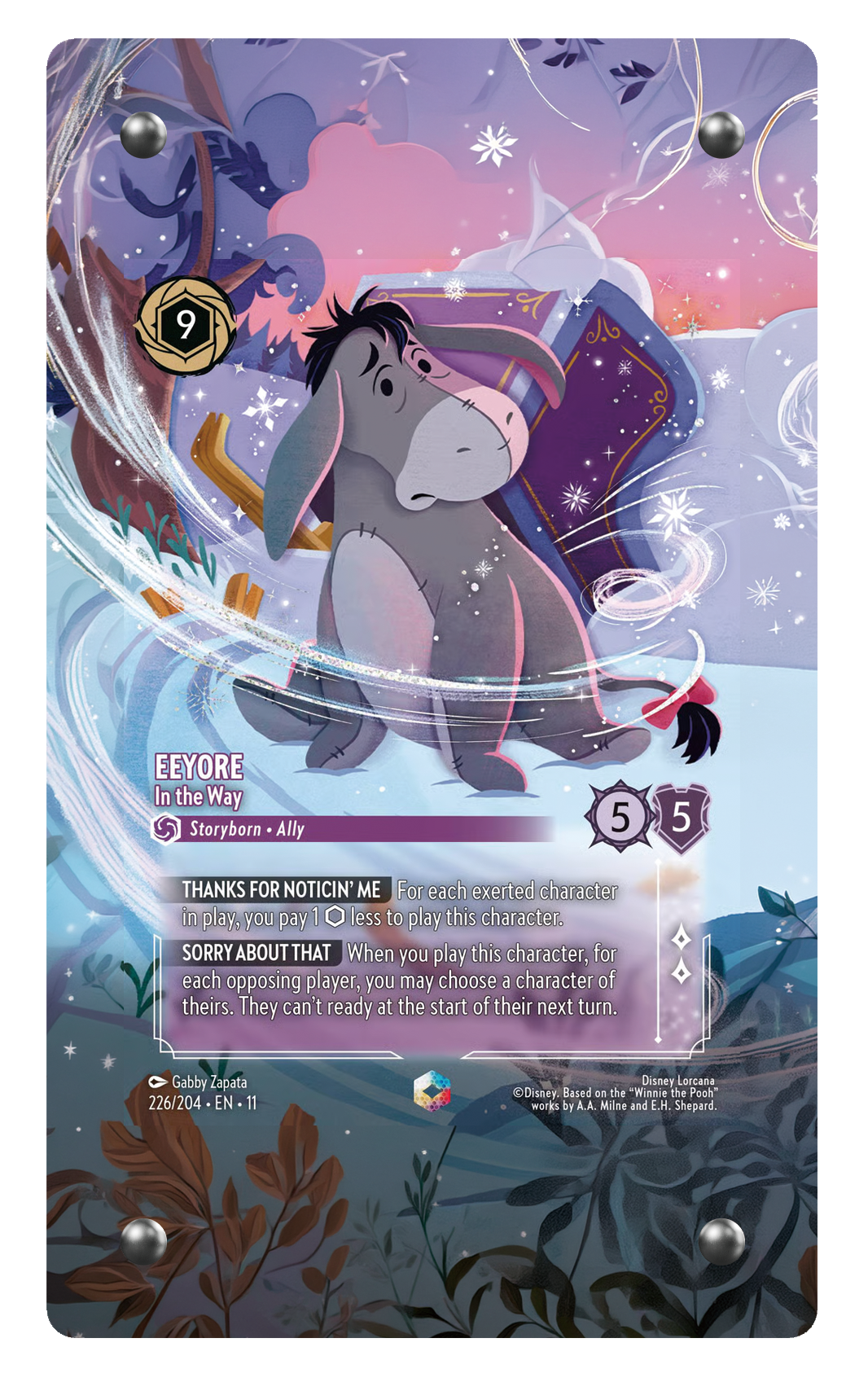 226/204 - Eeyore - In the Way 擴圖卡磚