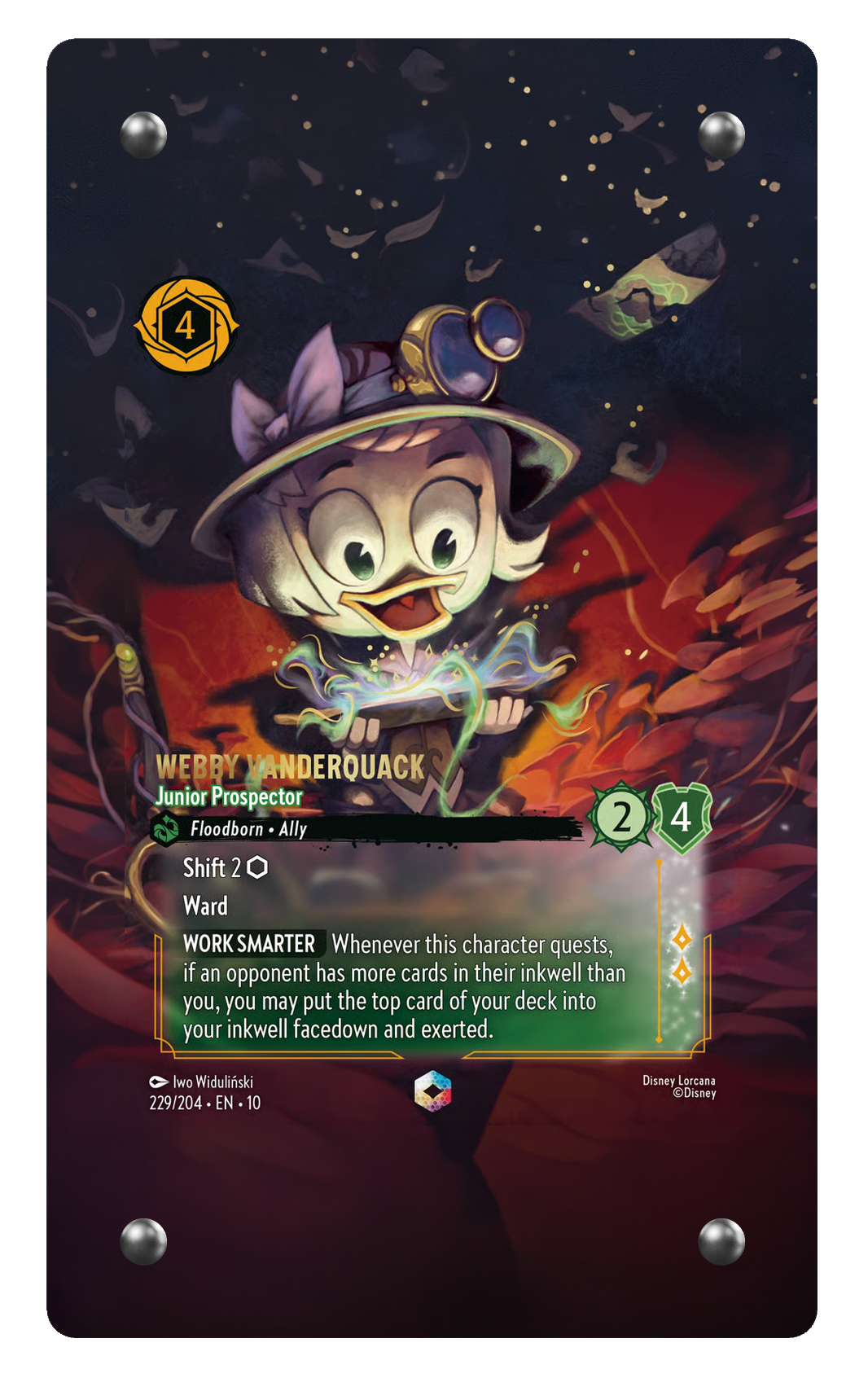 229/204Webby Vanderquack - Junior Prospector 擴圖卡磚