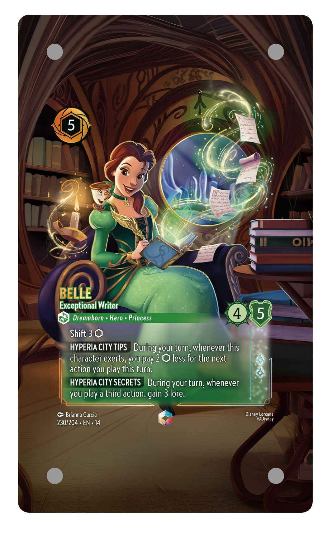 230/204 - Bella - Exceptional Writer 擴圖卡磚