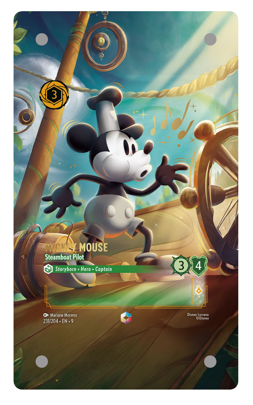 231/204 - Mickey Mouse - Steamboat Pilot 擴圖卡磚
