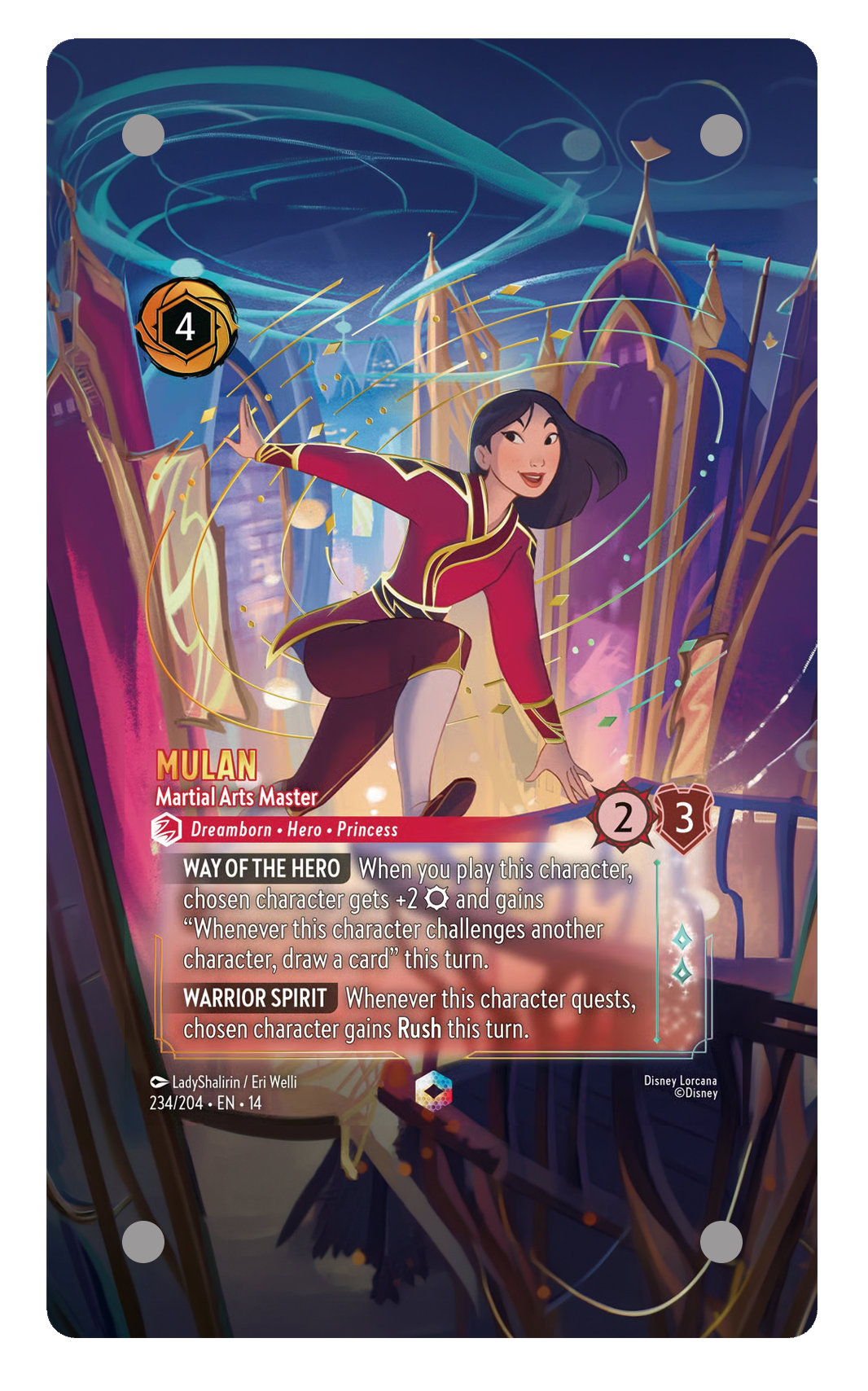 234/204 - Mulan - Martial Arts Master 擴圖卡磚