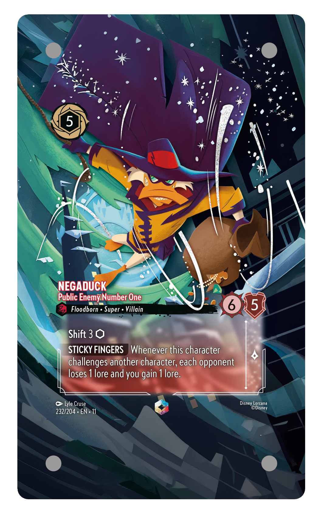 234/204 - Negaduck - Public Enemy Number One 擴圖卡磚