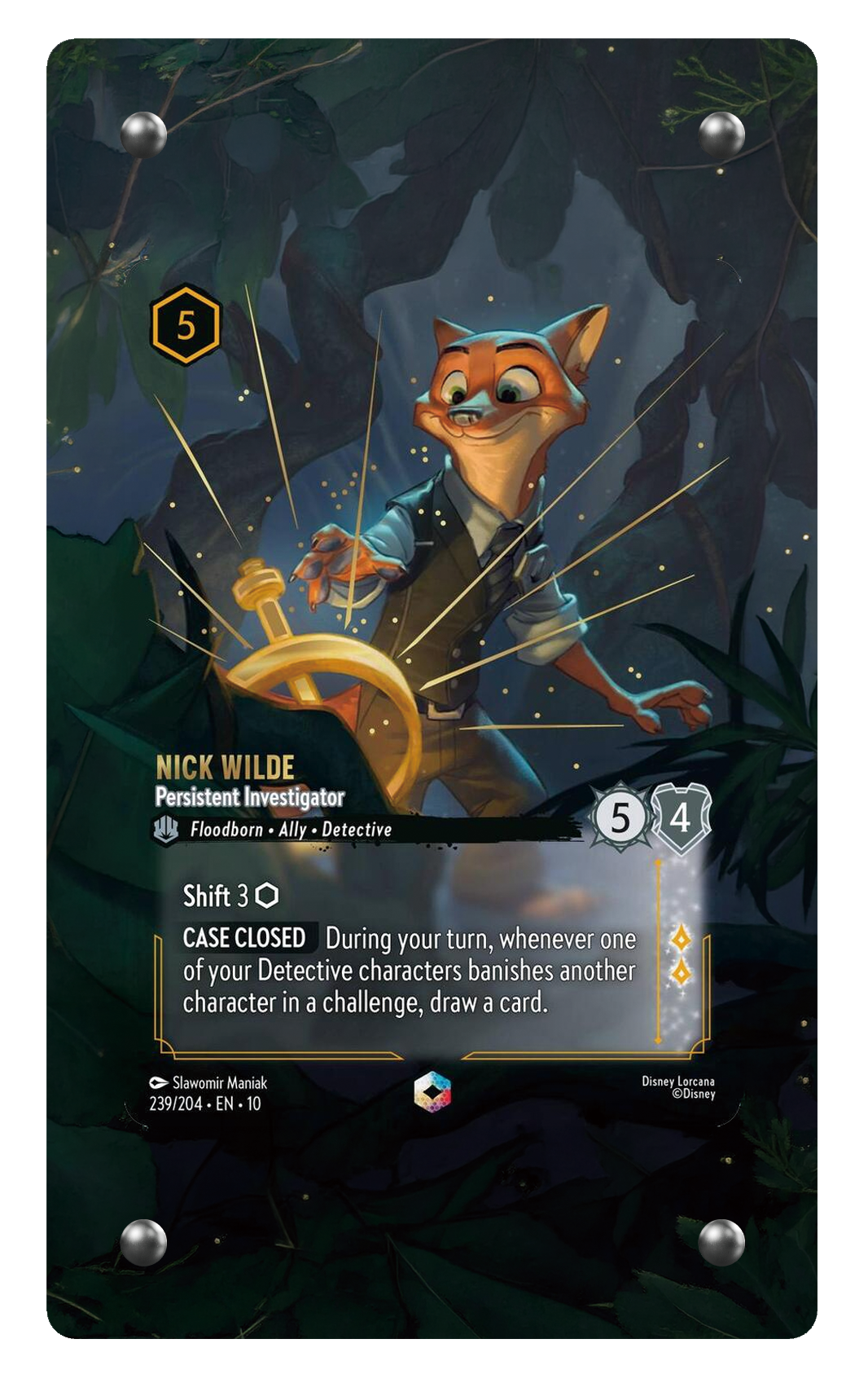 239/204 Nick Wilde - Persistent Investigator 擴圖卡磚