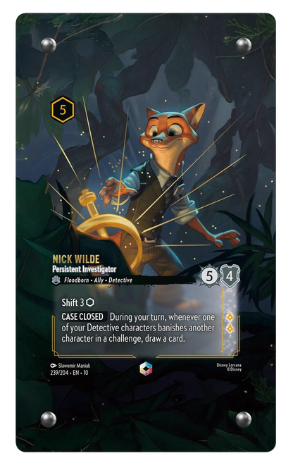 239/204 Nick Wilde - Persistent Investigator 擴圖卡磚