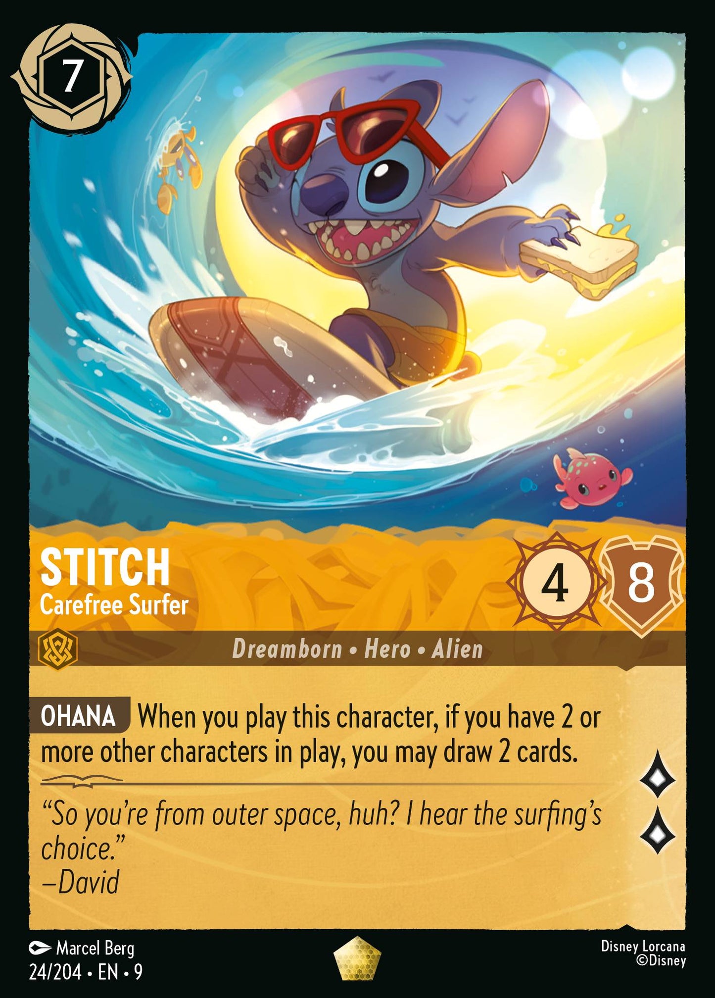 024/242 Stitch - Carefree Surfer