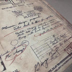 生化危機 - 洋館地圖油畫布