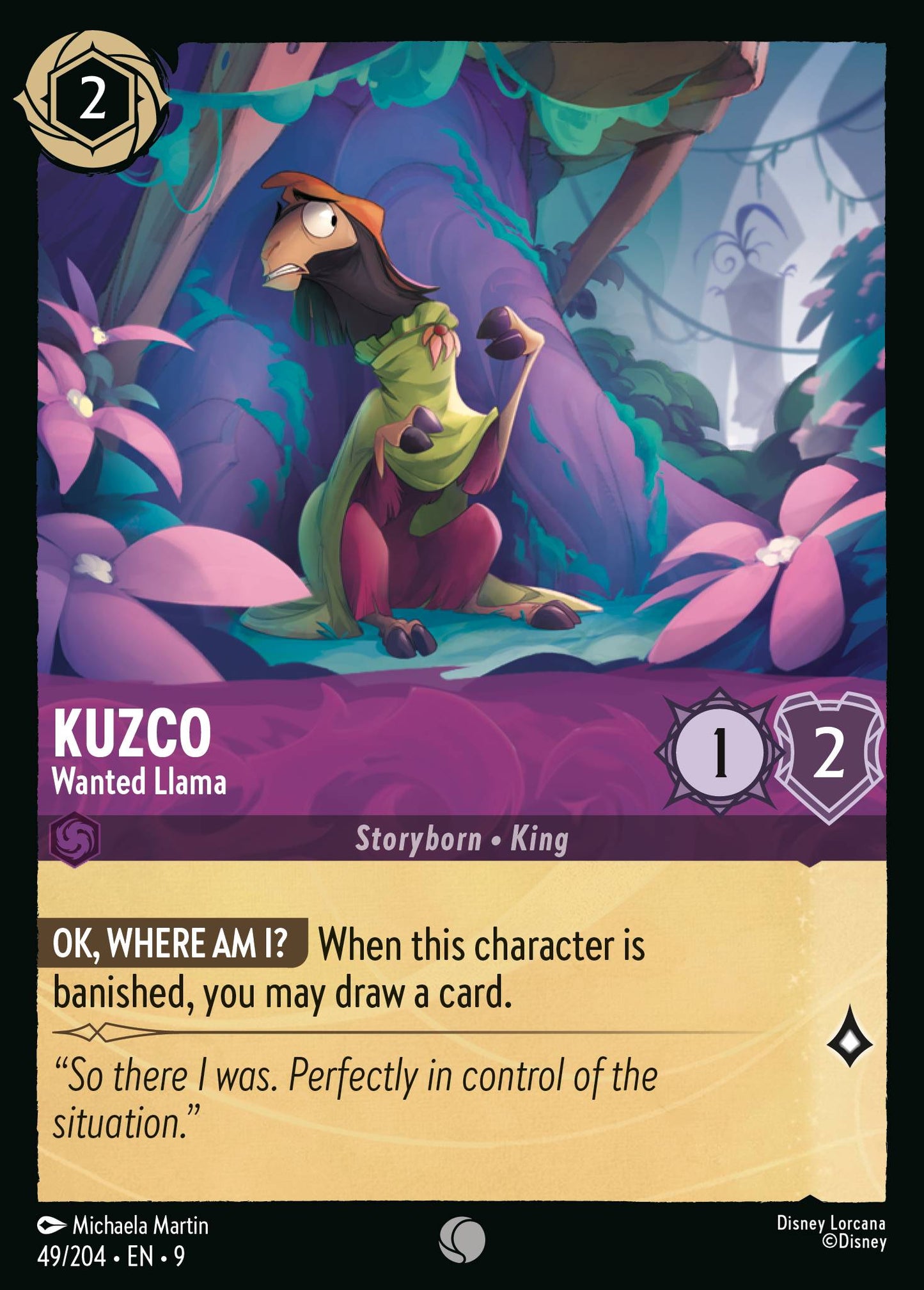 049/242 Kuzco - Wanted Llama