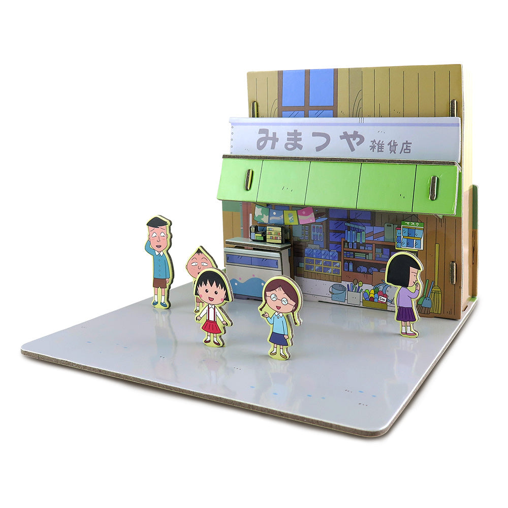 櫻桃小丸子 - 雜貨店立體場景拼圖