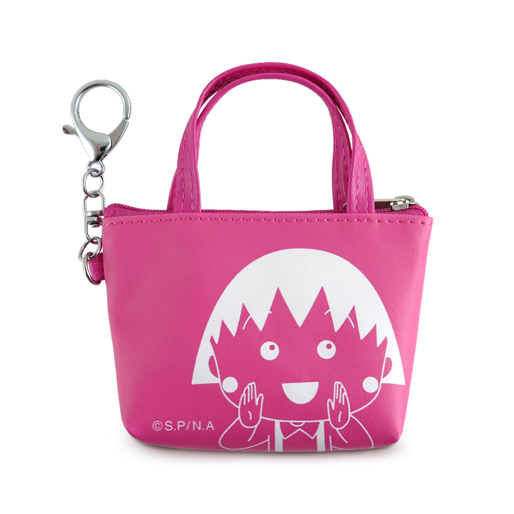 櫻桃小丸子 - 桃紅造型零錢包