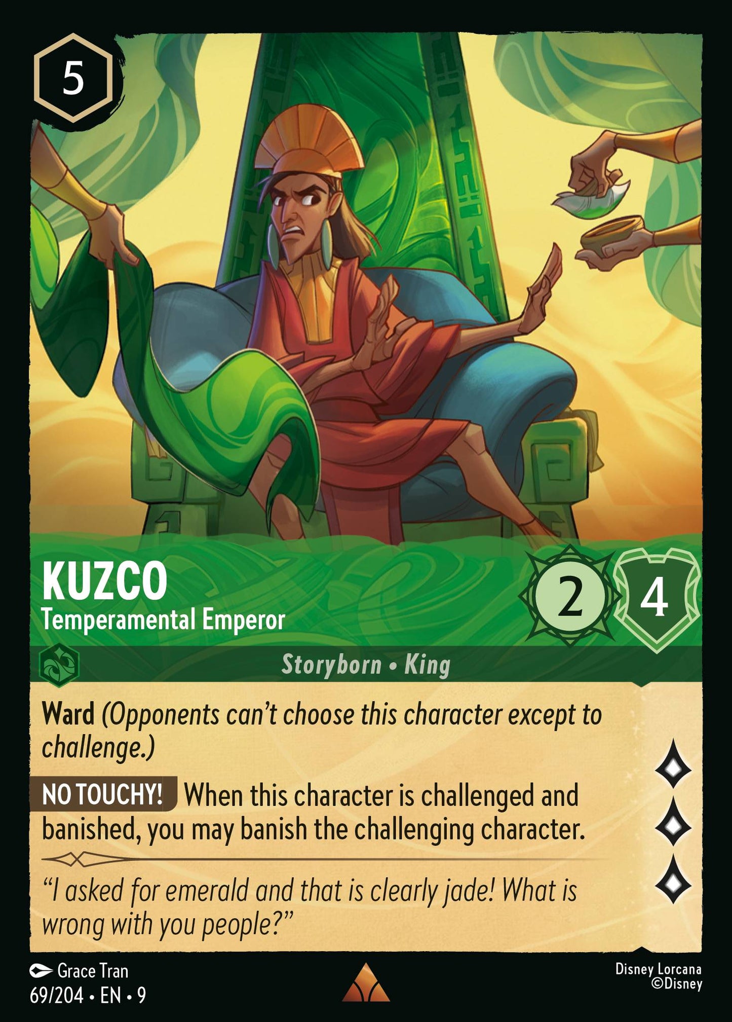 069/242 Kuzco - Temperamental Emperor