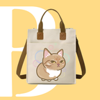 斜眼CAT迷因帆布袋