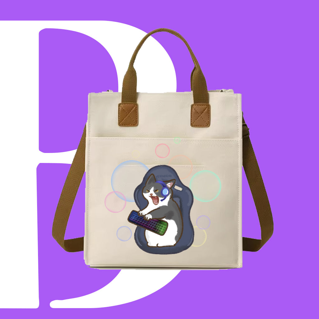 Gaming CAT迷因帆布袋