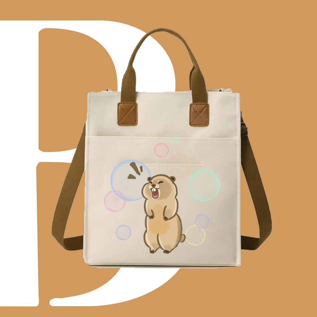 咆哮土撥鼠迷因帆布袋