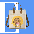斜眼DOG迷因帆布袋