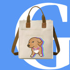 斜眼DOG迷因帆布袋