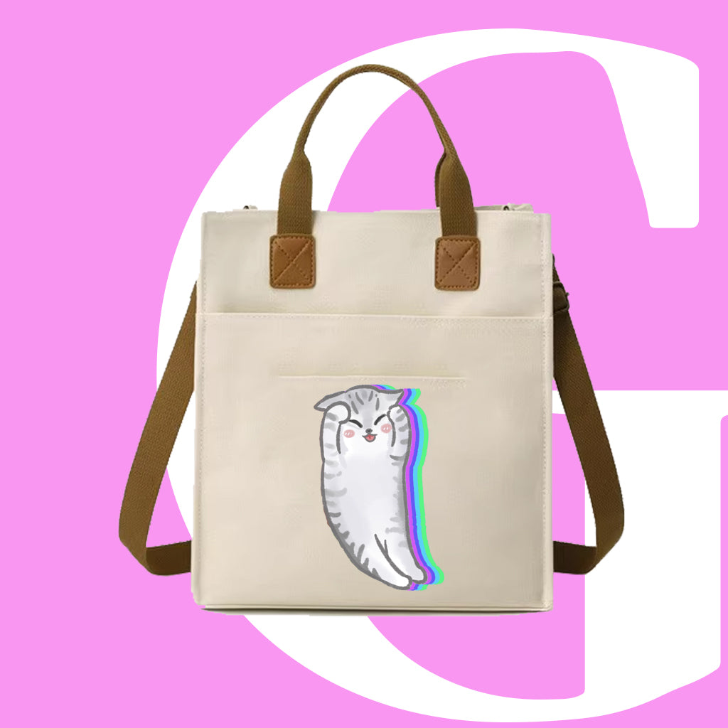 害羞CAT迷因帆布袋