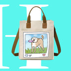 接飛盤DOG迷因帆布袋