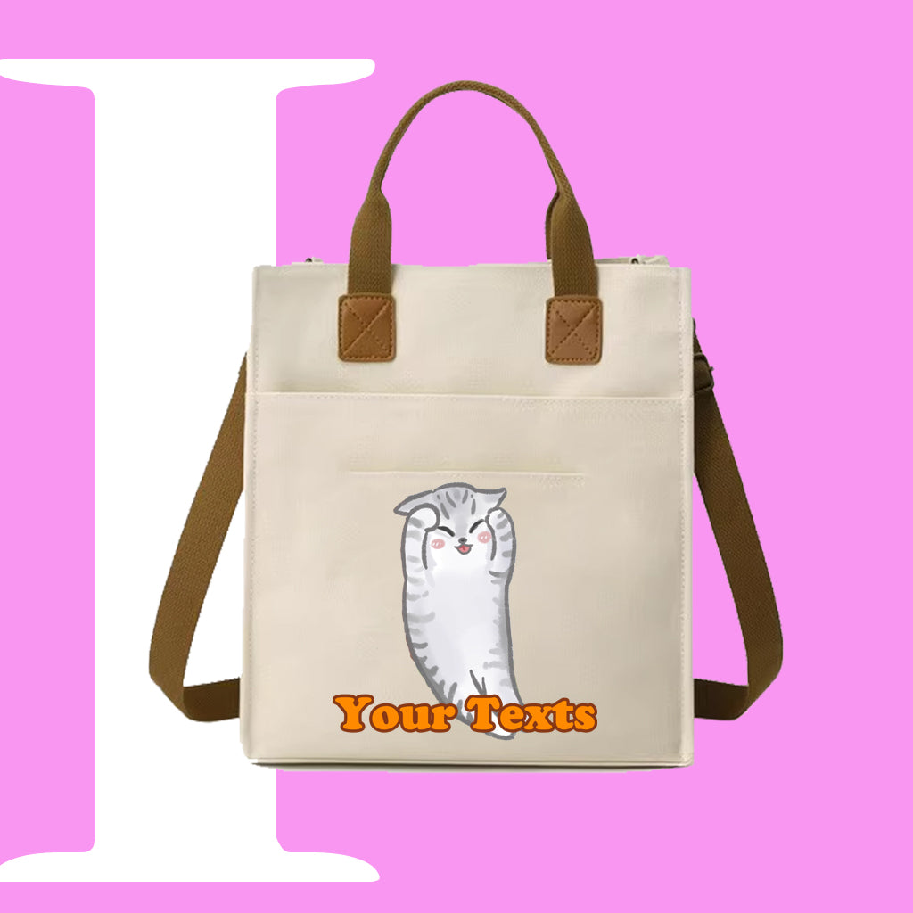 害羞CAT迷因帆布袋