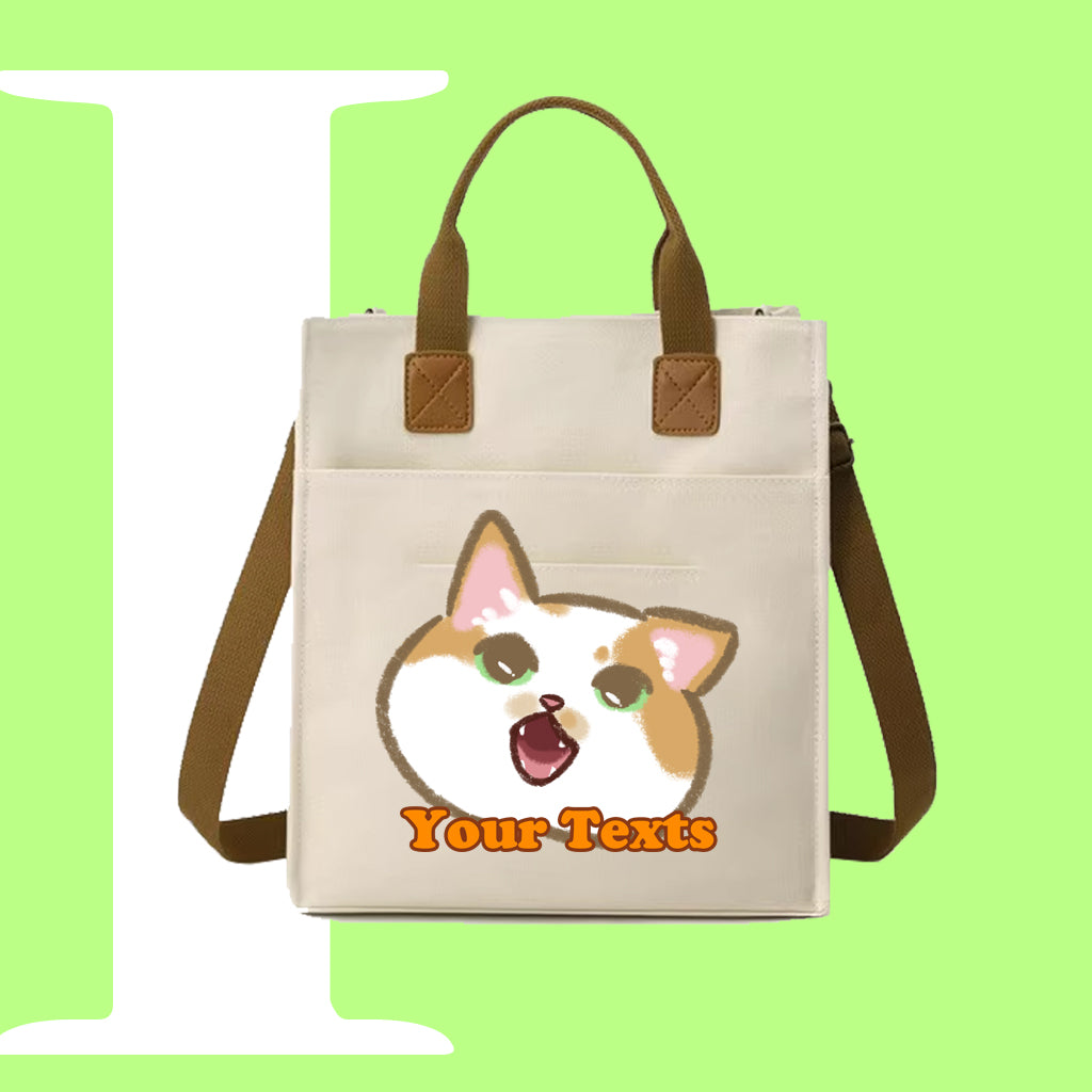 咆哮CAT迷因帆布袋