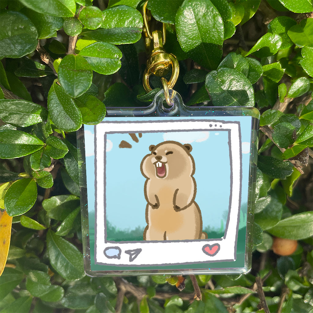 咆哮土撥鼠掛飾