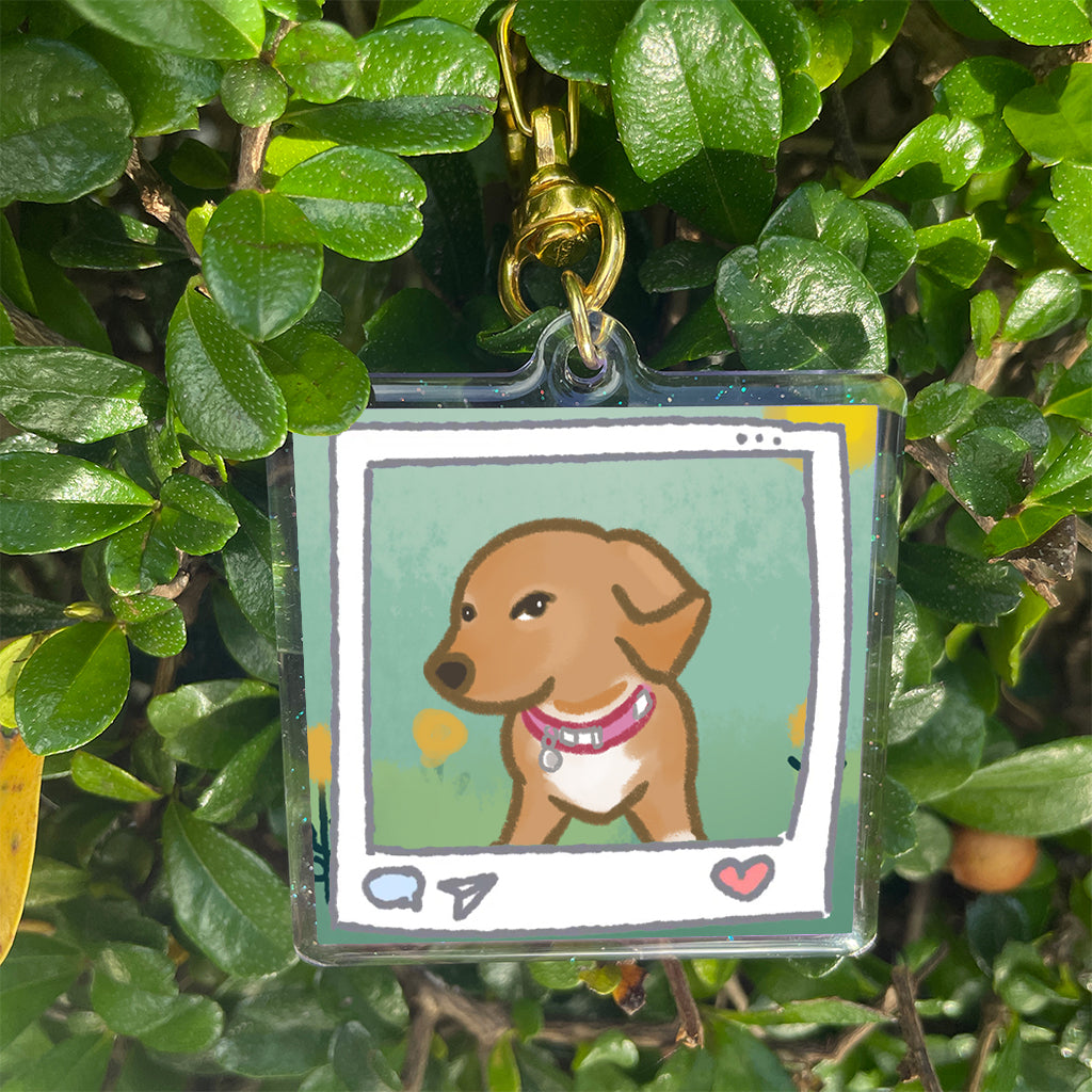 斜眼Dog掛飾