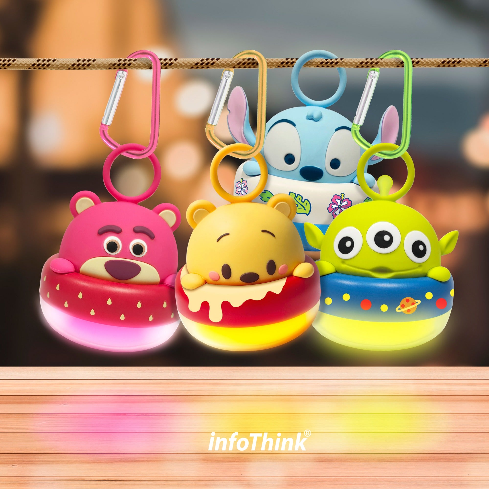 infoThink x Disney - 史迪仔／三眼仔／勞蘇／小熊維尼發光喇叭
