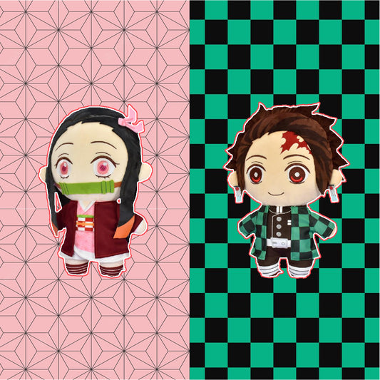 鬼滅之刃 - 竈門禰豆子 & 炭治郎公仔
